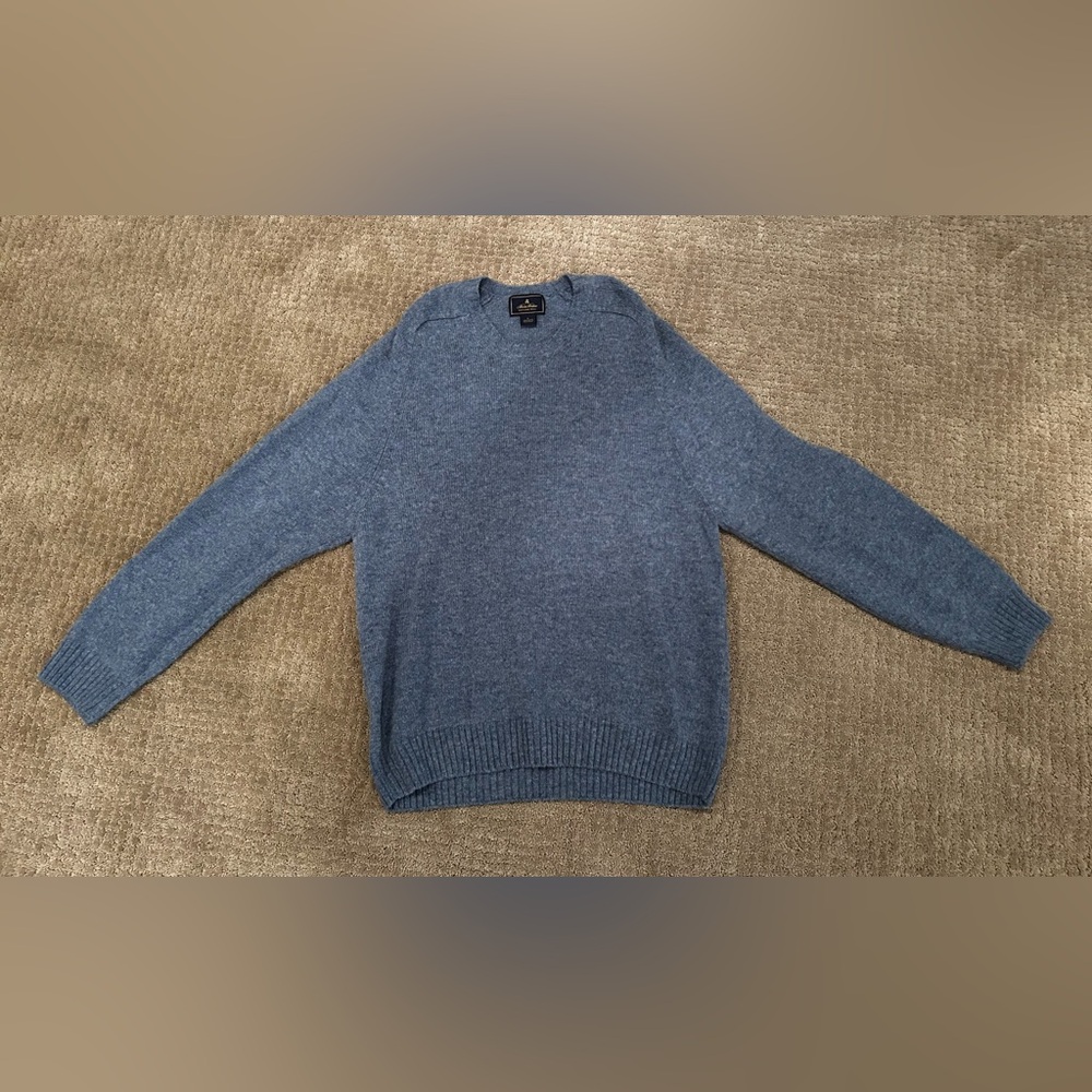 Brooks Brothers Crewneck Wool Sweater. Light blue and clean.